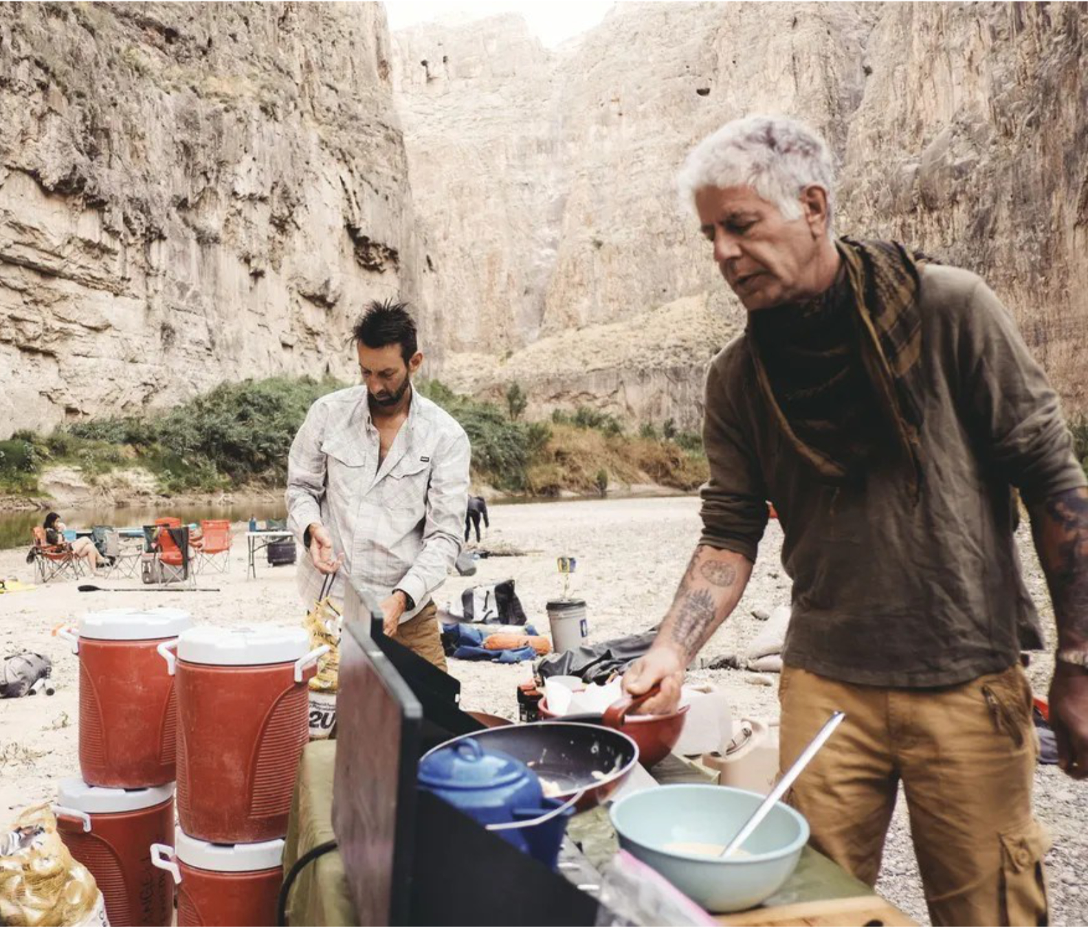 Charlie-and-Anthony-in-Big-Bend Supporting Anthony Bordain and Parts Unknown CNN
